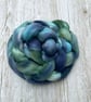 Merino Hand Dyed Spinning Fibre Ocean 100g - Image 4