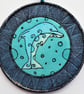 DPM034 - Dolphin Mandala Wall Hanging - 15cm (6")  - Turquoise-Green-Black