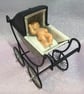 A Coachbuilt Pram for The Baby of the Family in a Collector’s Dolls House & BABY - Image 5