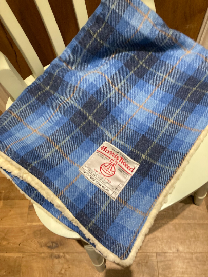 Harris Tweed Lap Blanket Fleeced lined