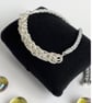 Unisex Sterling Silver Woven Slider Chainmaille Bracelet  - Image 7