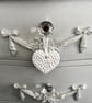 Textured Hanging Heart Aroma Stone - Essential oil Diffuser