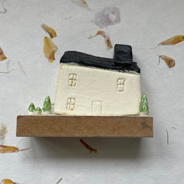 Handmade Clay Black Roof Bothy Cottage 