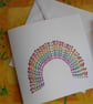 Personalised Rainbow Hearts Greetings Card