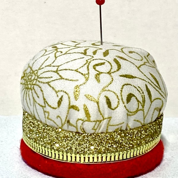 Christmas themed paper weight and pin cushion 