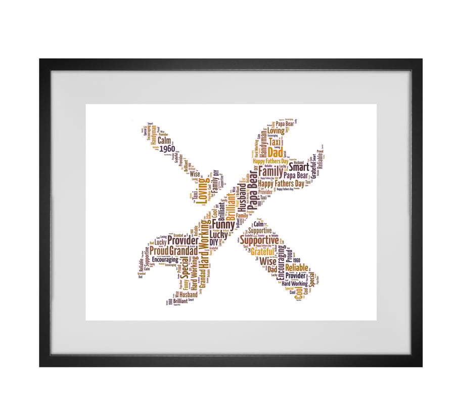 Personalised Retirement Tools Design Word Art Gifts  