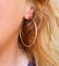 14k Gold Fill 58mm Hoop Earrings  - Image 1