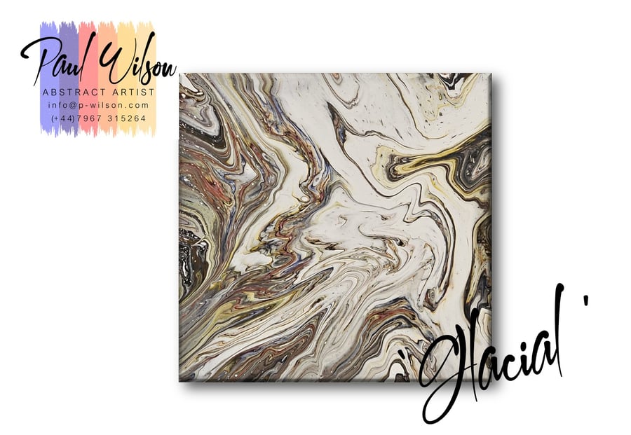 Handmade Acrylic Fluid Art - Original Abstract Painting