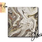 Handmade Acrylic Fluid Art - Original Abstract Painting