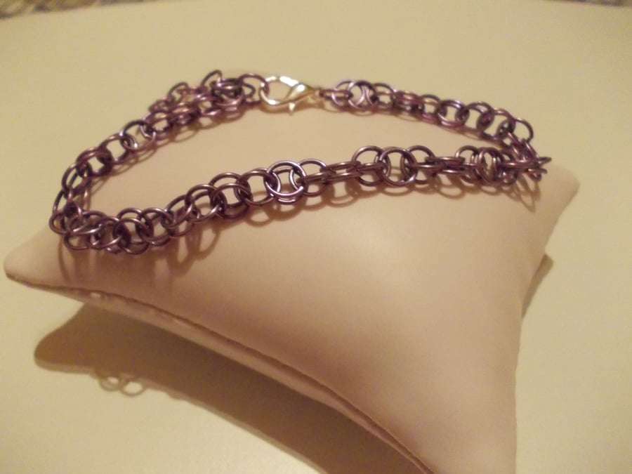 Harvest moon chainmaille bracelet