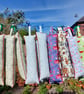 Fabric boot tree in green bunny print fabric - Image 3
