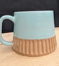 Matte seafoam carved (toasted) mug - Image 4