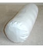 Bolster Pillow Cover 6x16 White Stripes Cotton Sateen Round Cylinder Neck Roll - Image 1