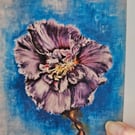 Purple Bloom blank card 6 x 4"