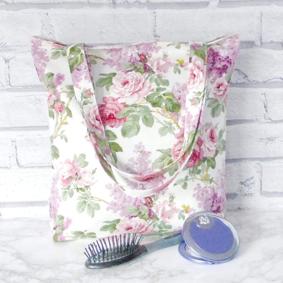 SALE Floral Tote bag, shopping bag.