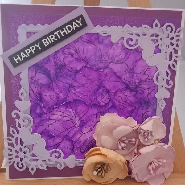 Birthday card, female, flowers, card for mum, aunt, nan