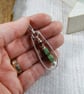 Sterling Silver Necklace with Turquoise and Banded Agate - Image 2