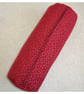 Bolster Cushion Cover 16"x6" Round Cylinder Red Chenille 6x16 - Image 5