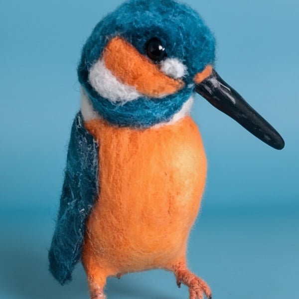 Needle felted Kingfisher 
