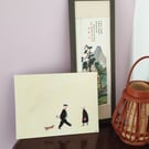 Original hand-painted acrylic painting on canvas-"As Romantic As We Are"