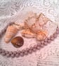 Dusky Lilac Glass Bead Criss Cross Necklace, Lilac Necklace, Gift for Her - Image 1