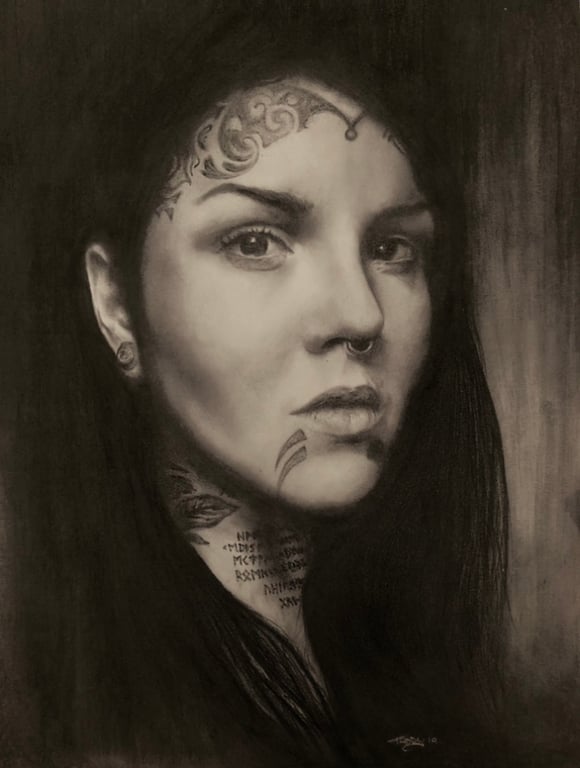 Darby Lahger portrait art print