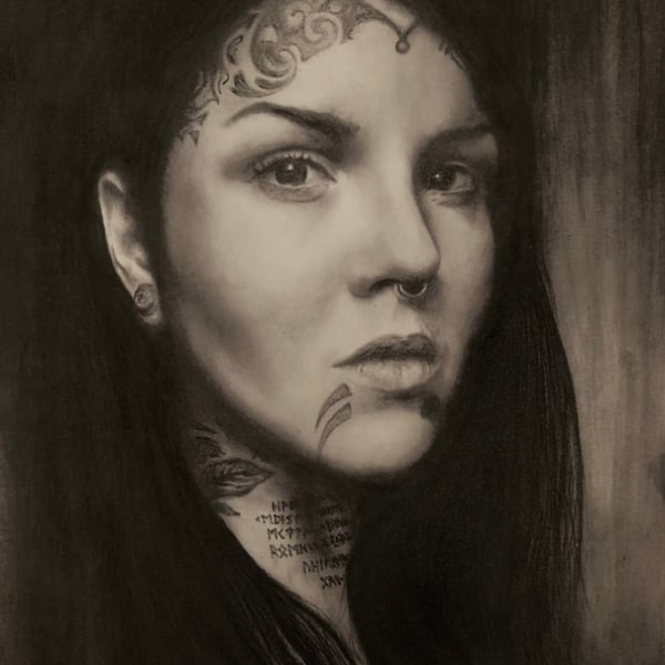 Darby Lahger portrait art print