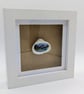 Scandi Inspired Lakeside Cottage Original Shell Painting - Image 2