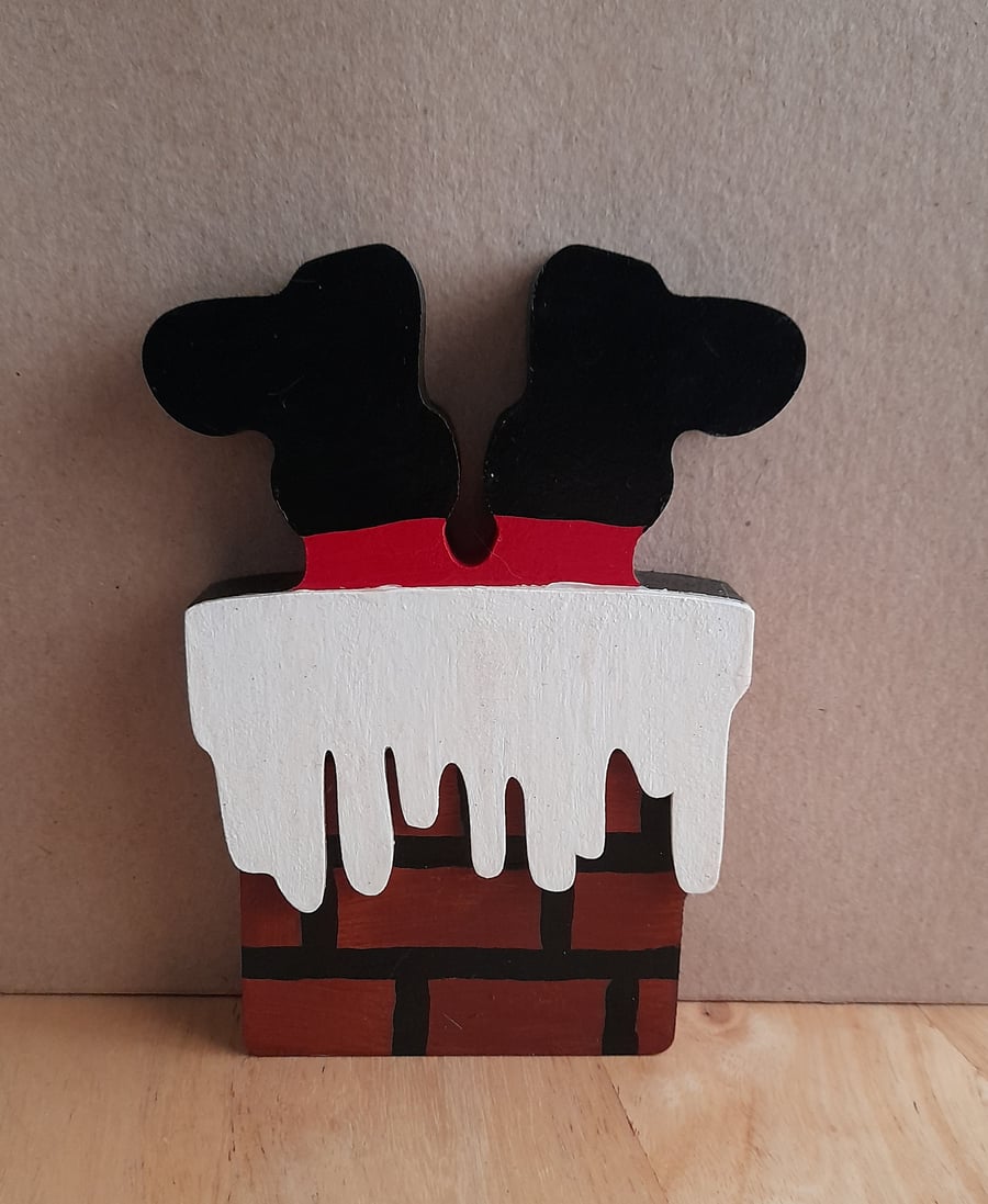 Christmas decoration - santa stuck