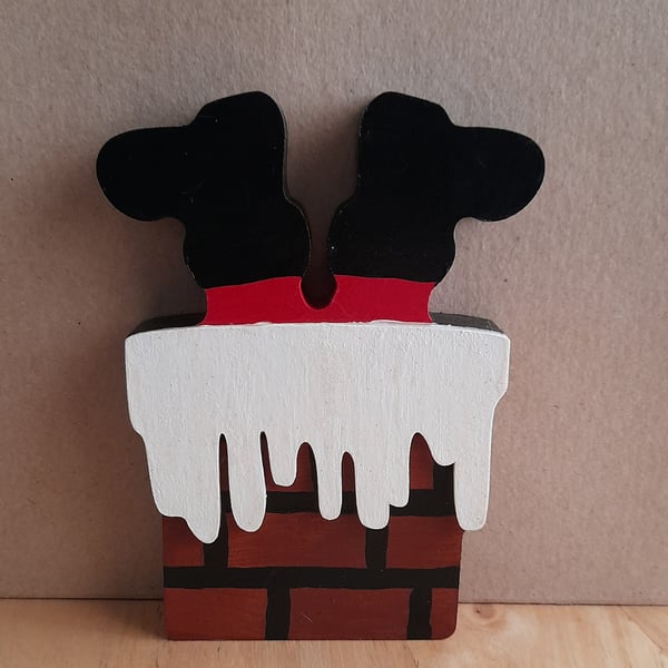 Christmas decoration - santa stuck