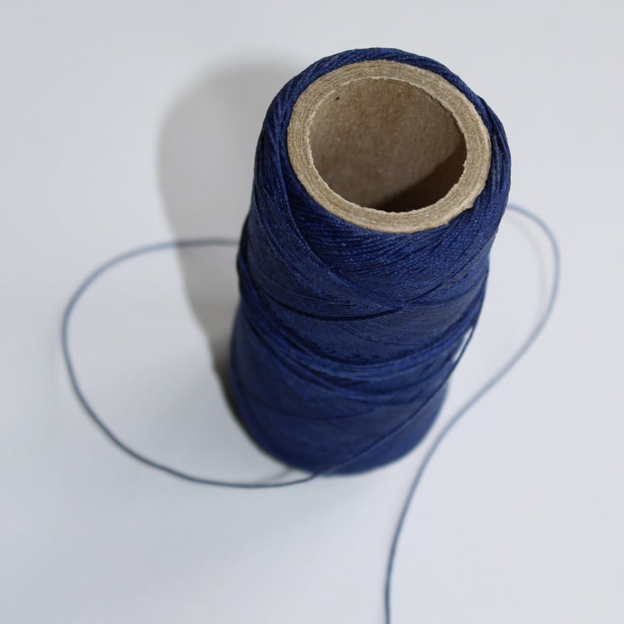 50m Blue strong thick Bookbinding thread or leather work.Twine