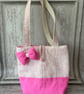 Shoulder Bag - Pink Daisy and Polka Dots - PB5 0020