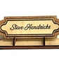 Wooden Handmade Desk Plaque - Personalised with name - Baltic Birch