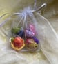 4 solid wooden decorated eggs - Image 3