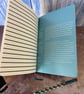 Notebook, Marine themed, A5 (ish), made from up-cycled and recycled materials. - Image 5