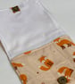 Dog treat bag with small carabiner clip. Orange foxes - Image 3