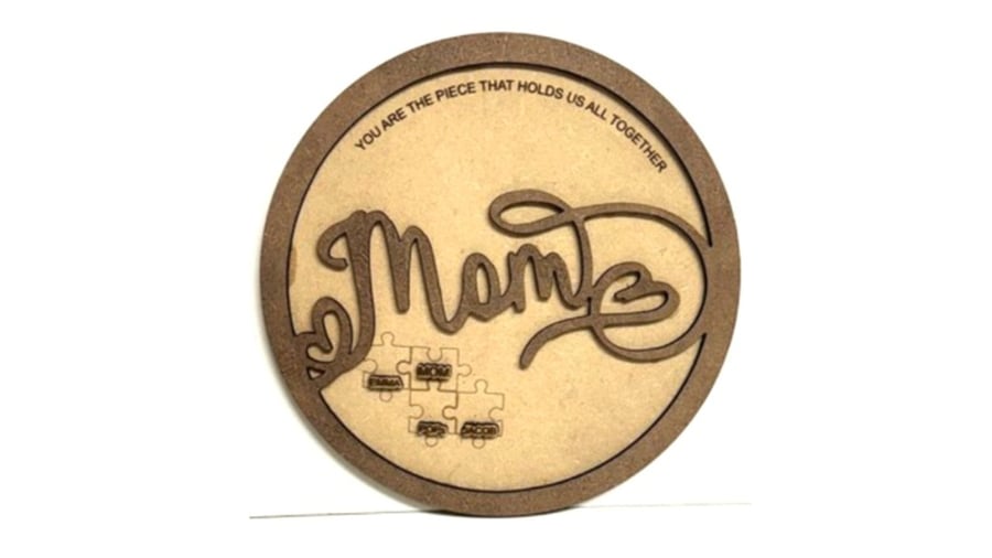 Personalised Mothers Day Jigsaw plaque