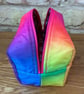 Campervan Print Quilted Fabric Box Shape Makeup Bag - Image 4