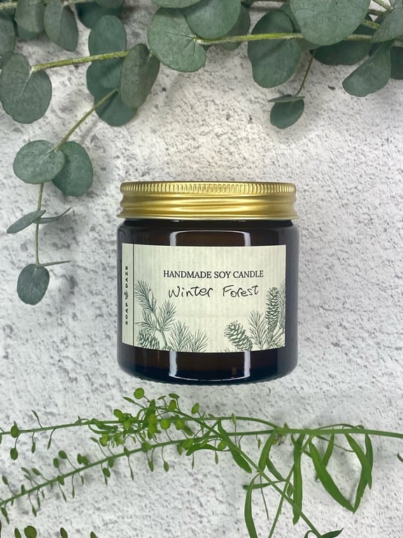 Winter Forest Soy Wax Aromatherapy Candle