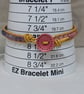 Pastel rainbow gemstone large bracelet with gold leather and pink button - Image 9