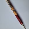 Olive and Purple Heart Wooden Pen with celtic cross - Lathe Turned Writing Pen