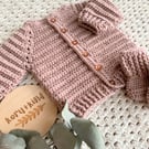 Rib Cardigan - Merino Wool - Modern Baby Gift