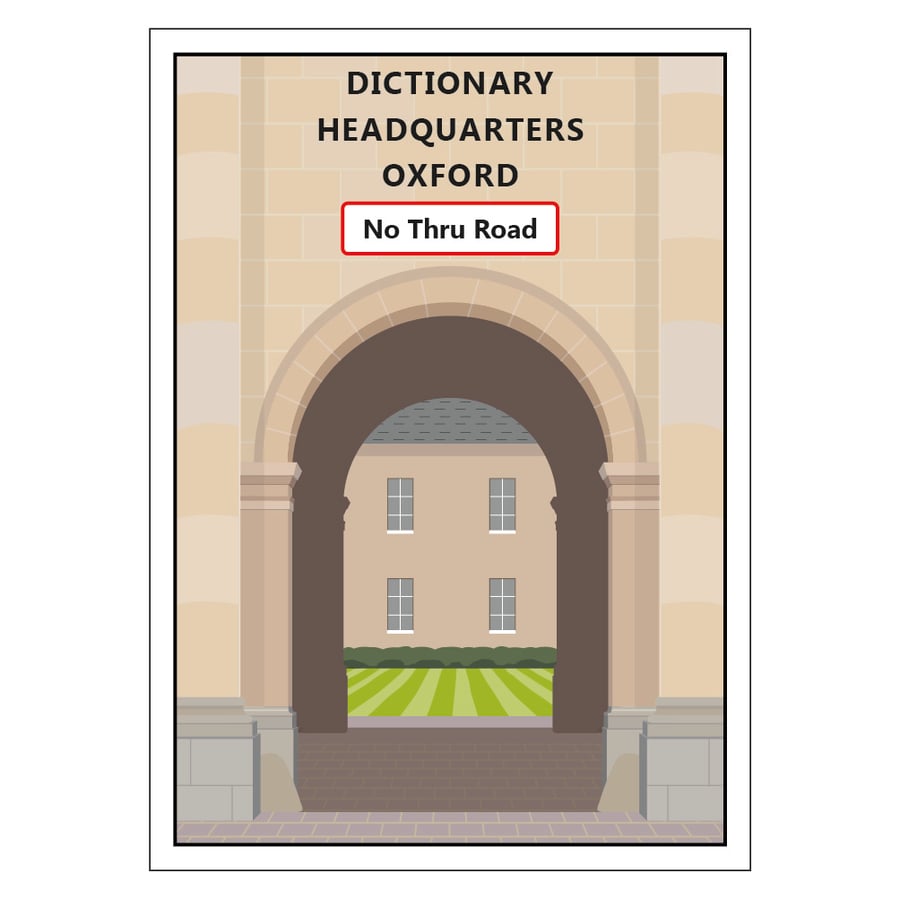Dictionary HQ Postcard