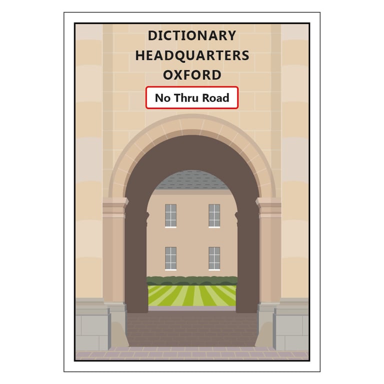 Dictionary HQ Postcard