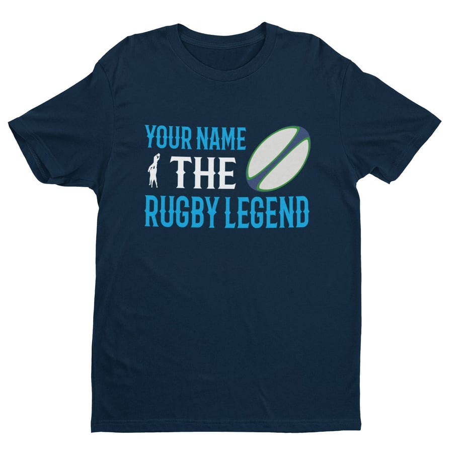 PERSONALISED Rugby T Shirt Choose Your Name The... - Folksy