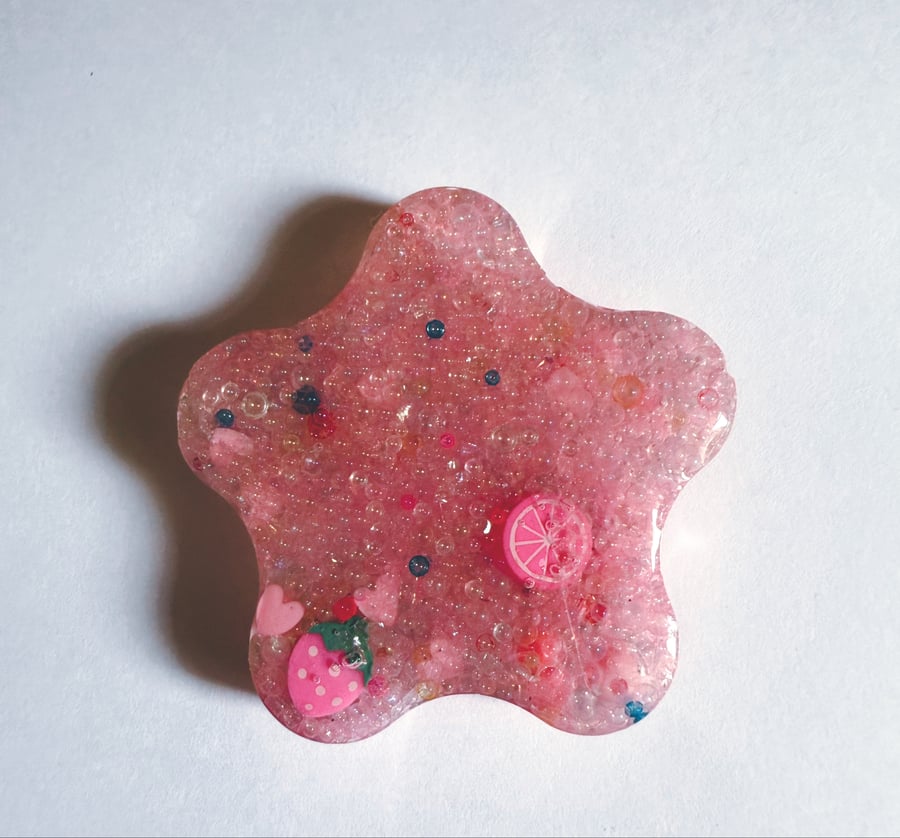 Fruity Flower Power Worry Stone