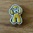Handmade Ceramic Poodle Fridge Magnet