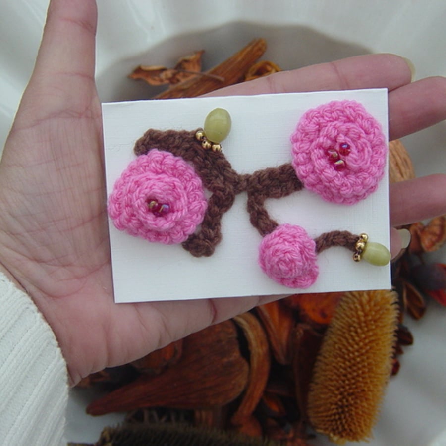 Cherry Blossom Mixed Media ACEO Style picture