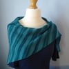 Turquoise Knitted Wrap 