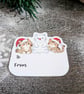 Cat Christmas Stick On Gift Labels - Adhesive Gift Tag Stickers - Monty & Mabel - Image 4